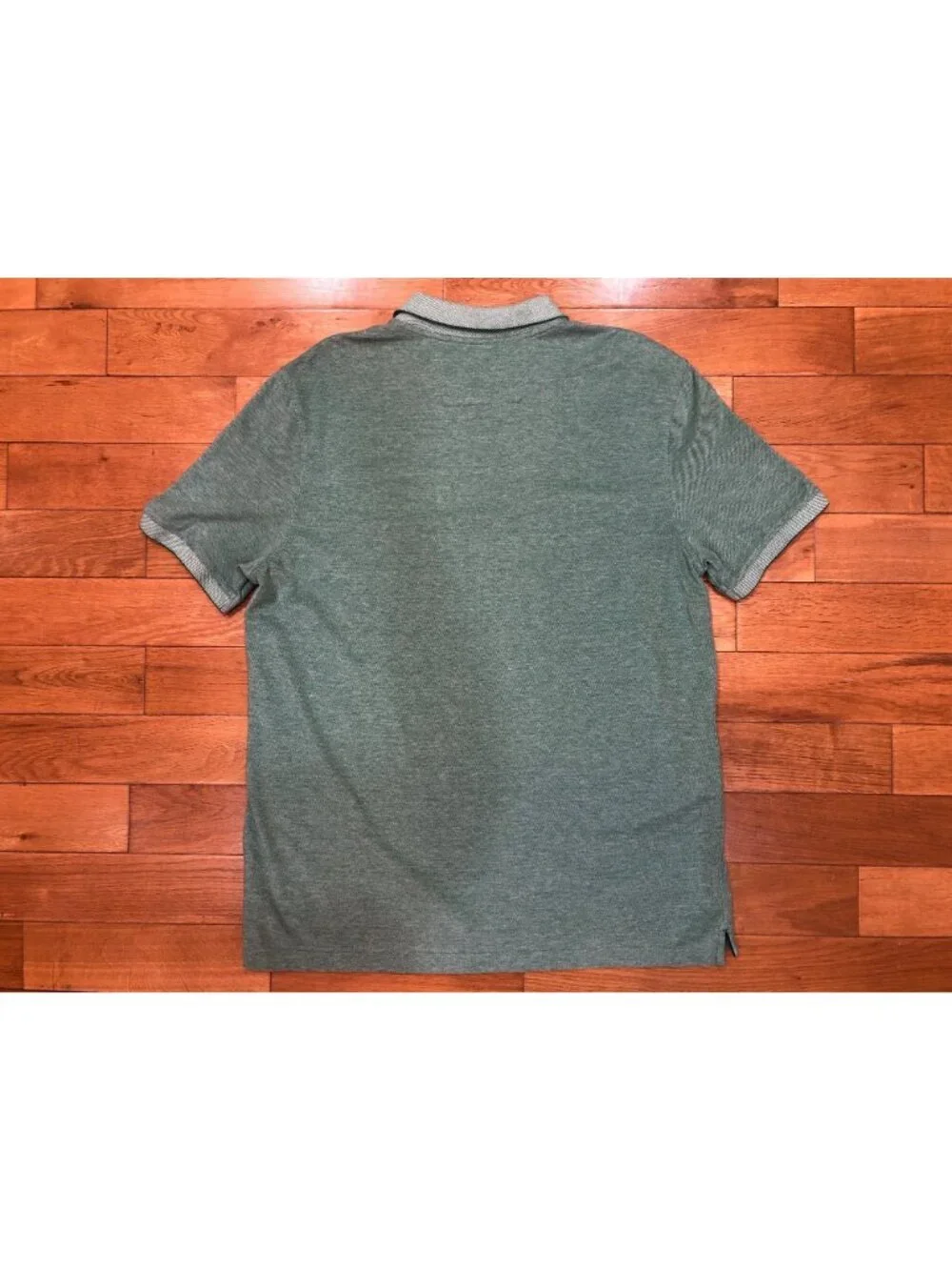 Banana Republic Organic Cotton Pique Green Short Sleeve Polo Size XL